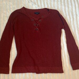 American Eagle Outfitters Rust Sweater